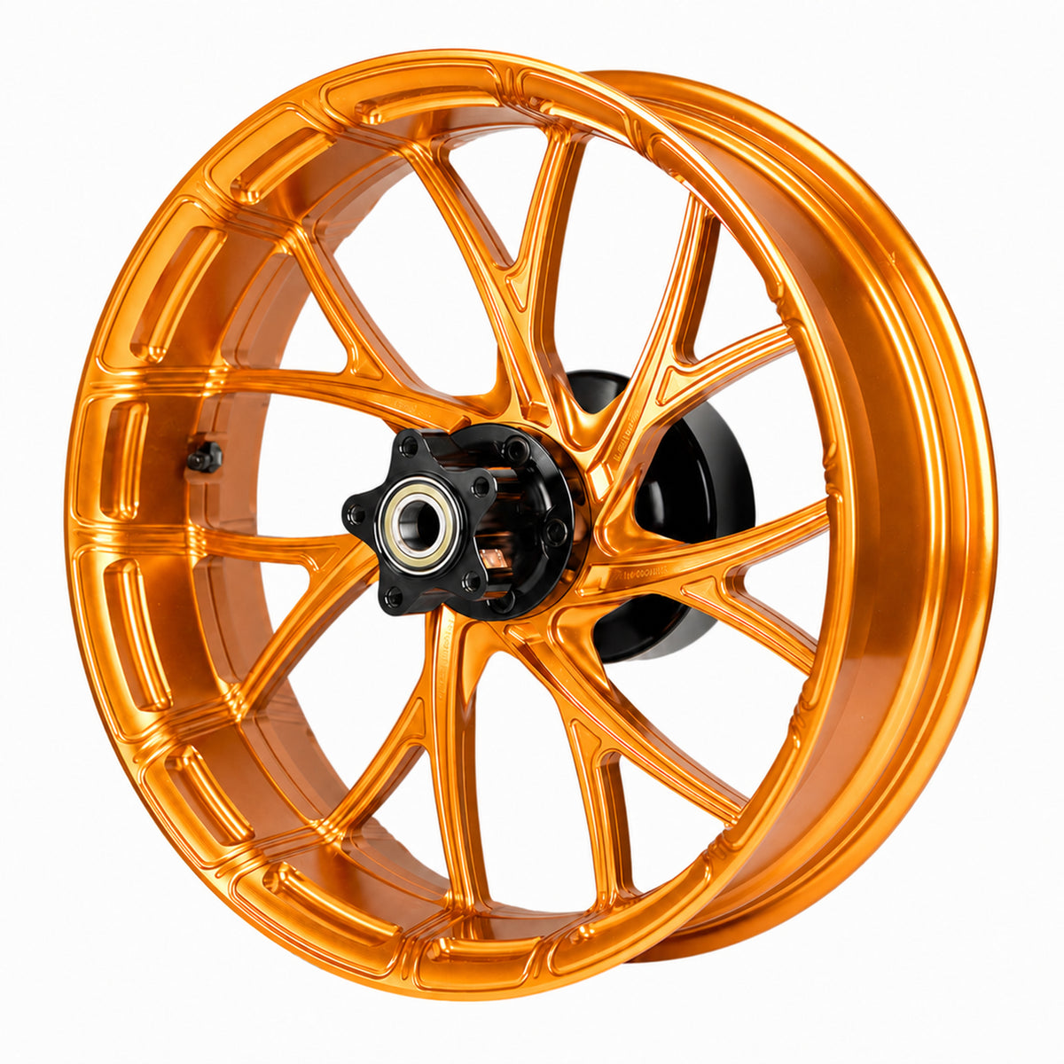 Y-Spoke Forged Wheels Sold In Sets, Gulf Orange