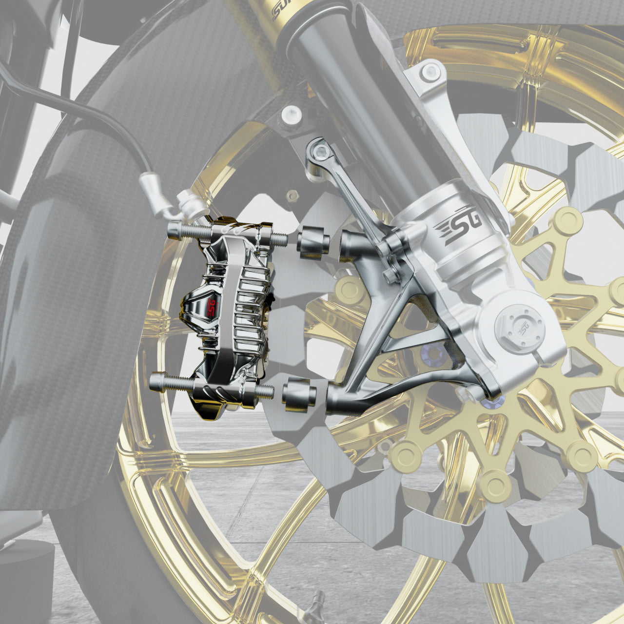 Dominate the road or track with the SuperGear 108R Radial Brake Caliper—engineered for motorcycle enthusiasts who demand racing-grade performance in every ride. Crafted from high-strength, lightweight aluminum and precision CNC-forged, this 108mm radial caliper features a smooth nickel finish, blending bold design with unmatched durability—outperforming typical forged calipers in both strength and quality.