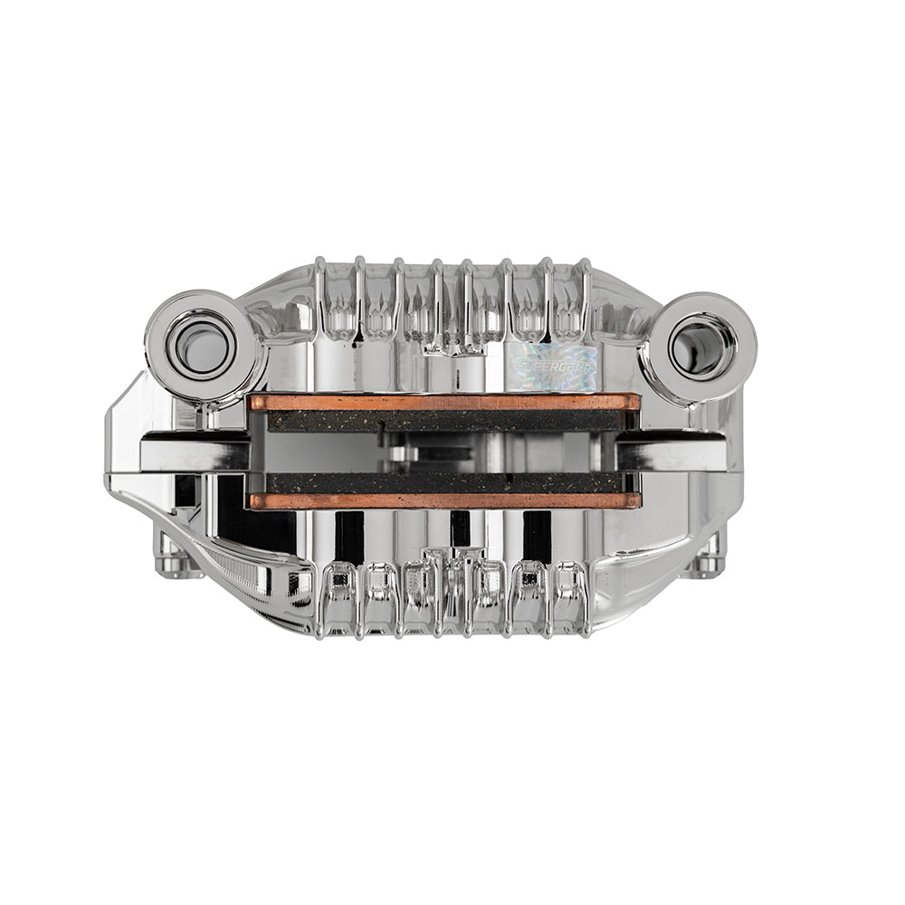 Enhance your ride's safety! The SuperGear 108R front caliper provides reliable stopping for your Harley Davidson. A high-performance brake caliper upgrade.