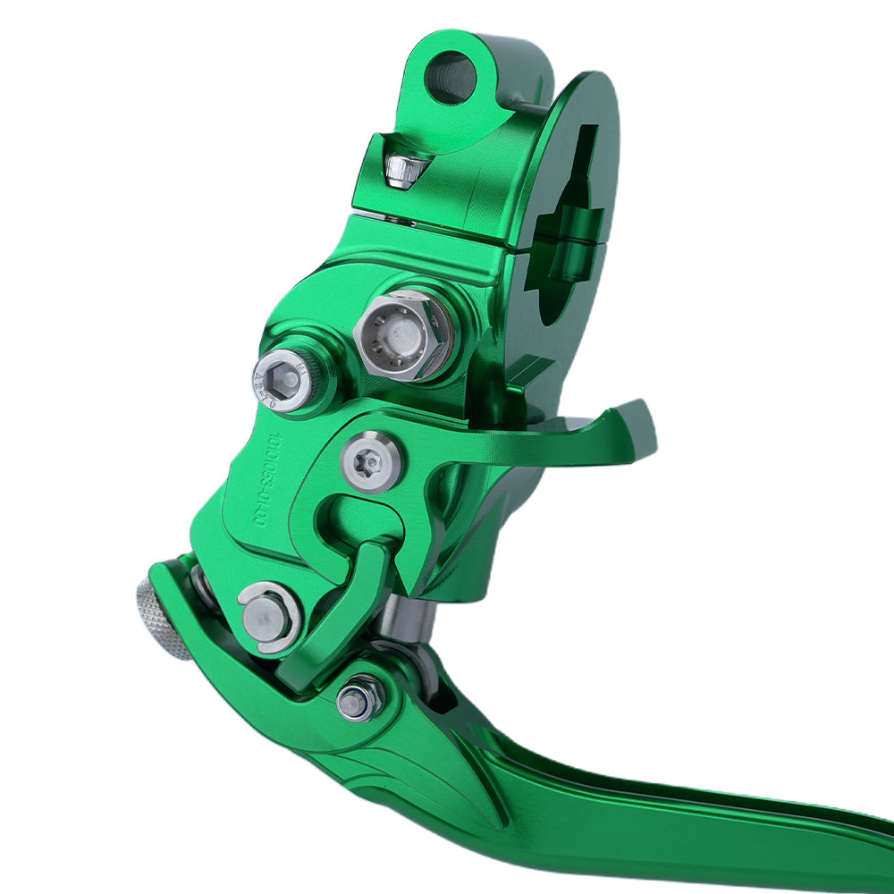 RF7 Bolt-on Radial hand control set TouringCable Clutch, Viper Green,Details 1