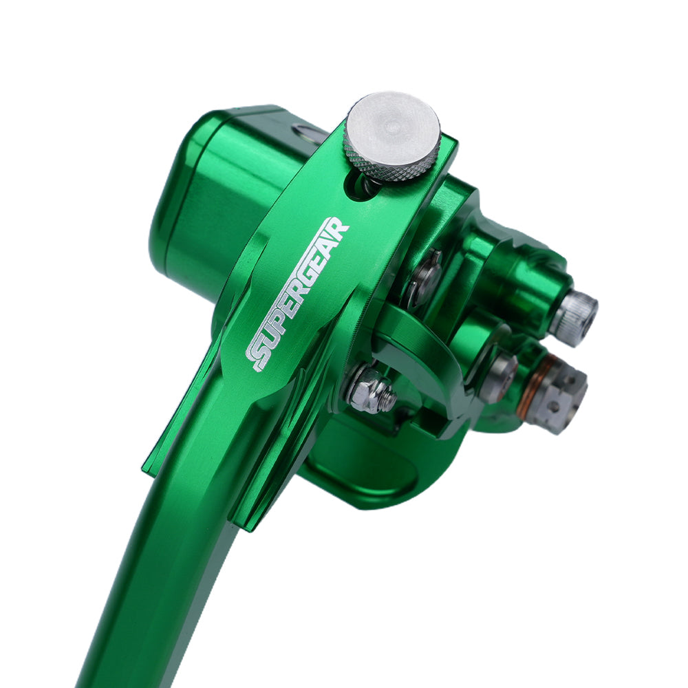 RF7 Bolt-on Radial hand control set TouringCable Clutch, Viper Green,Details 3