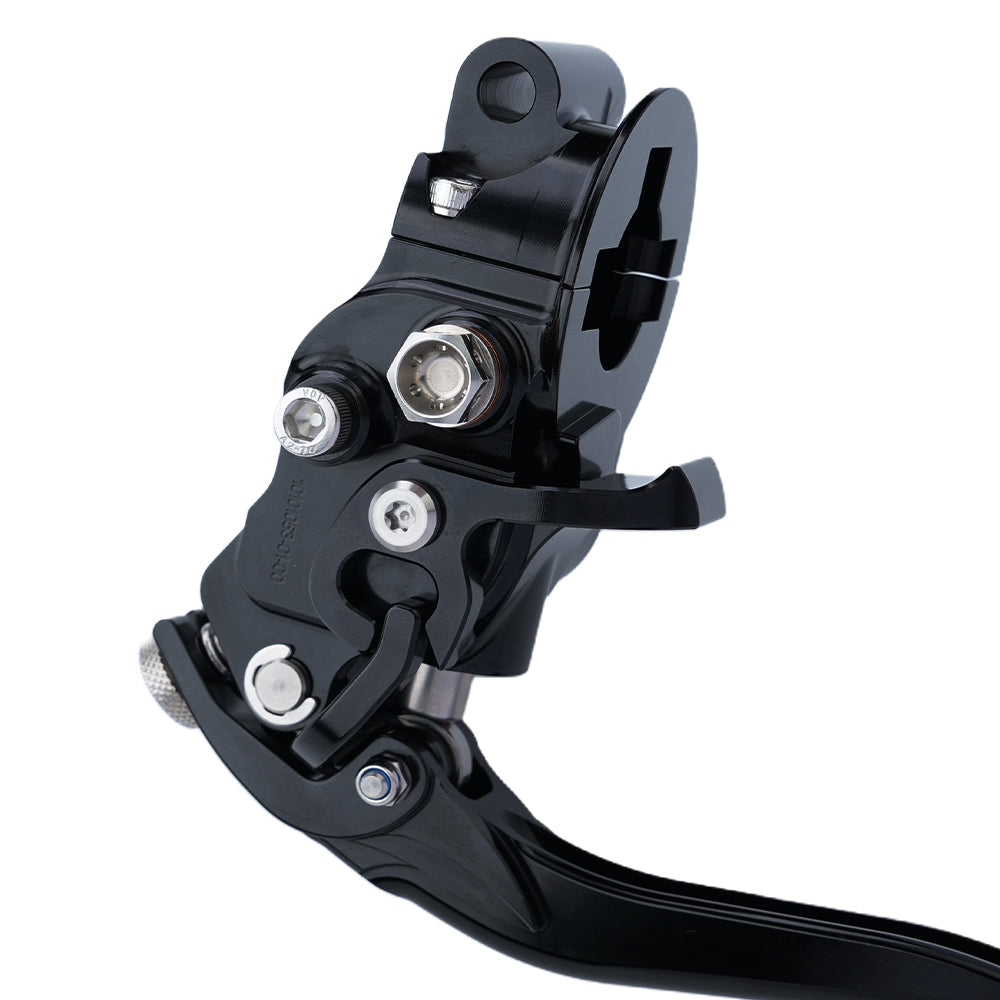 RF7 Bolt-on Radial hand control set Touring Cable Clutch, Nightstrike Black, Details 1