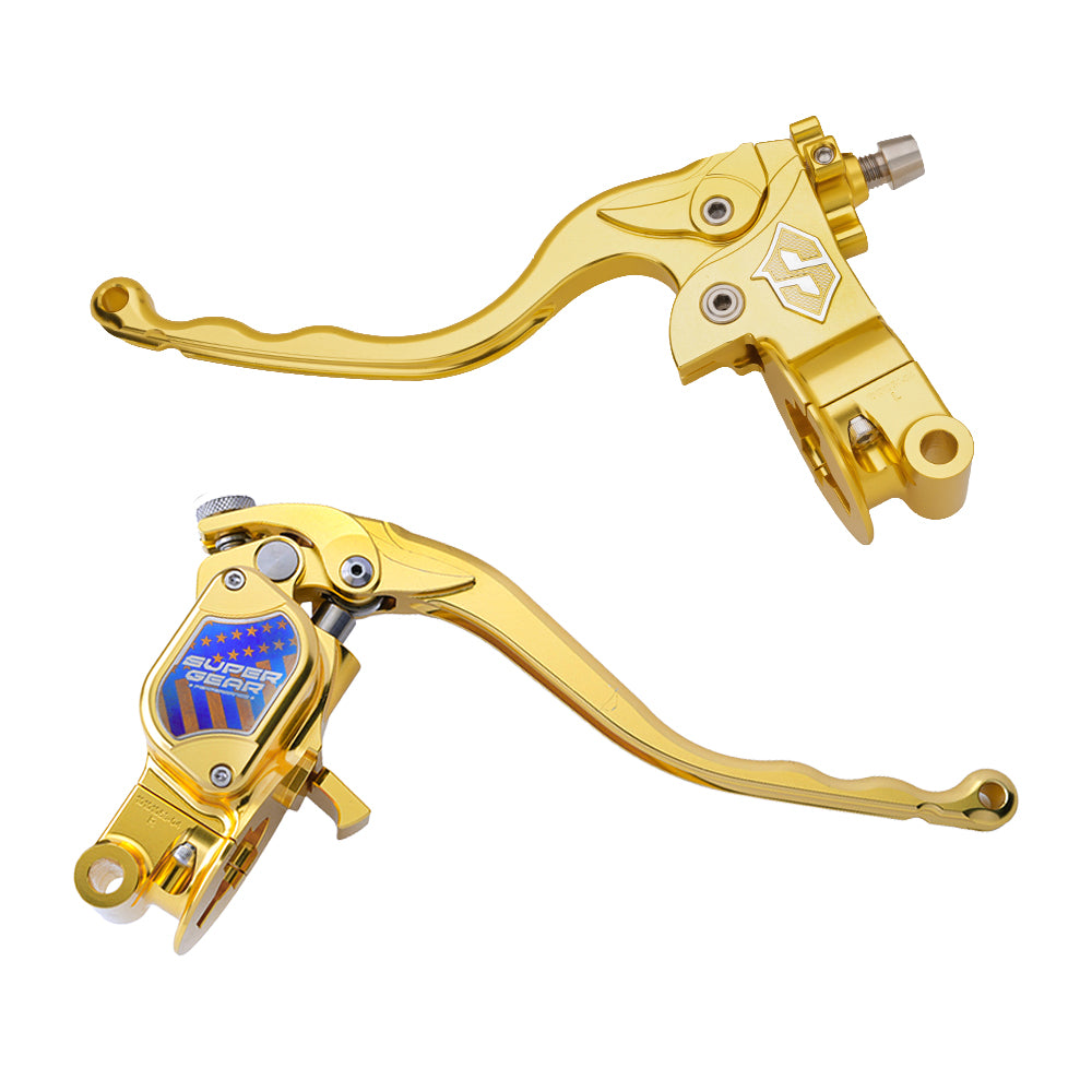 RF7 Bolt-on Radial hand control set Touring Cable Clutch,Sunchaser Gold