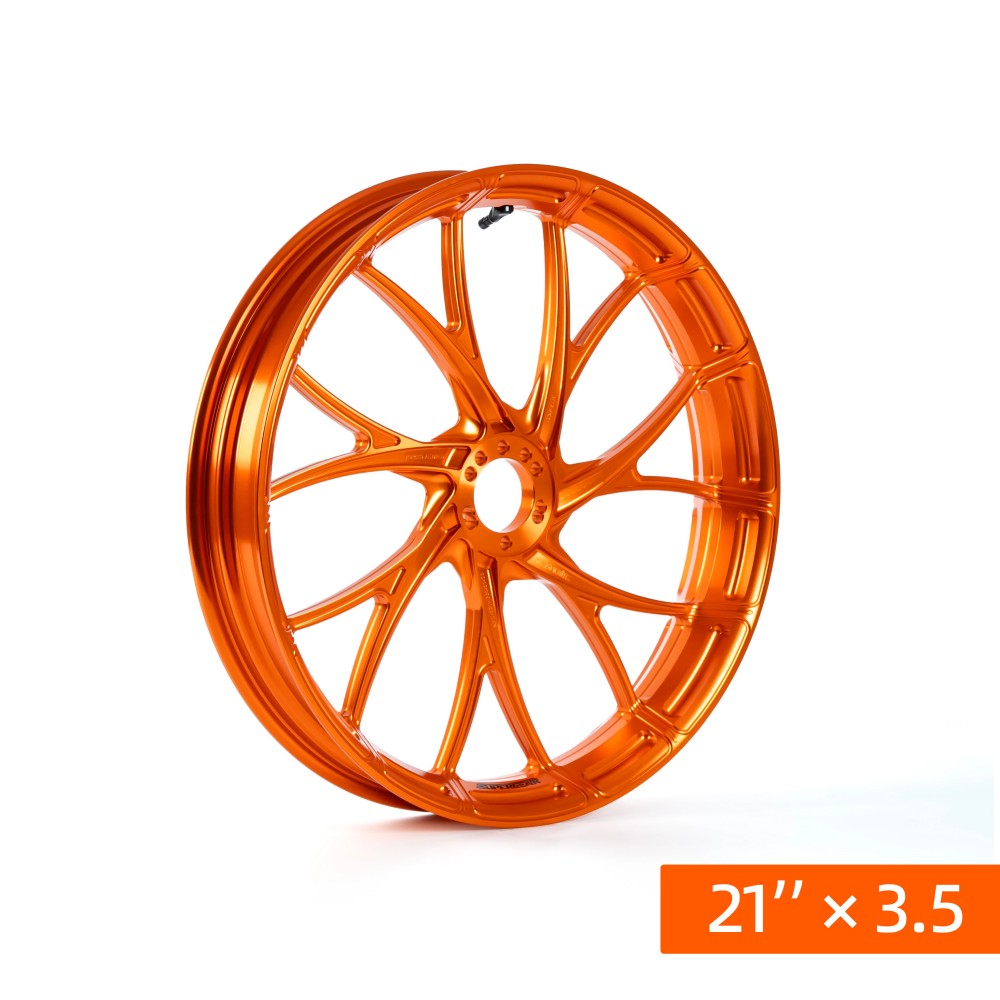 Y-Spoke Forged Wheels Sold In Sets, Gulf Orange