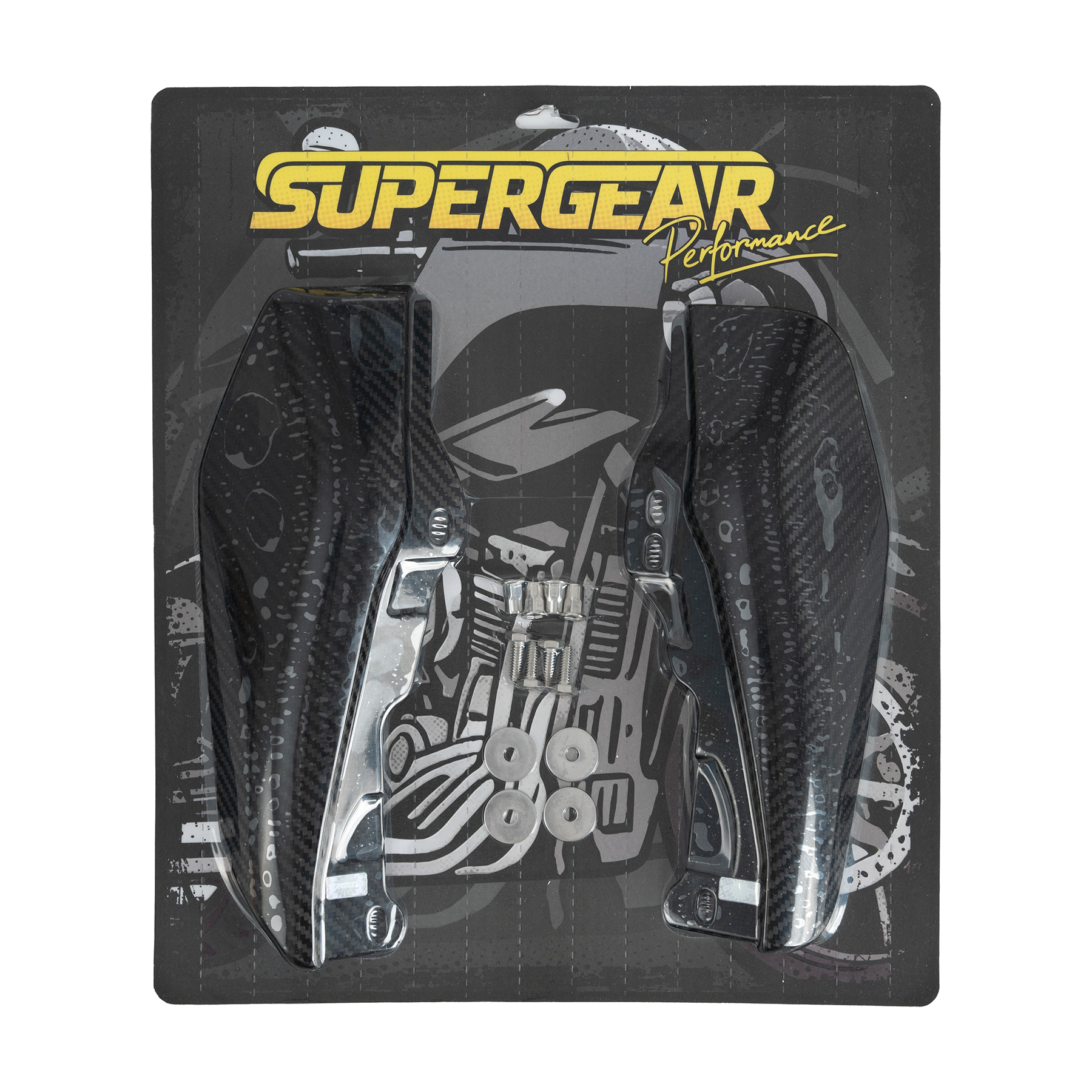 Carbon fiber mid-frame air deflector for Harley-Davidson Touring, glossy finish, close-up detail