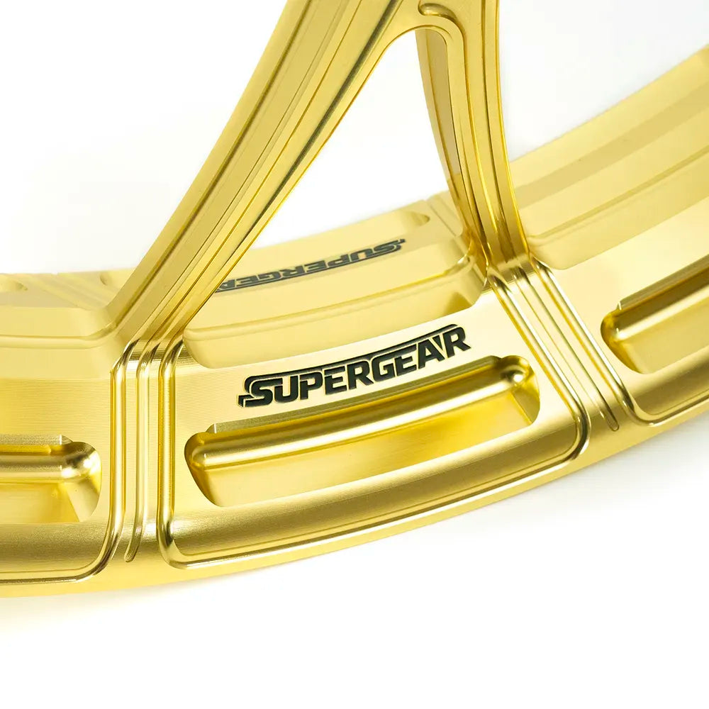 supergear performance harley davidson wheels 18/19/21 inch harley front/rear wheel Wheels for motorcycles,Pale gold