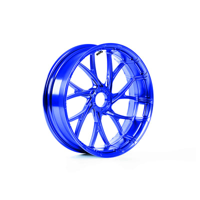 Forged aluminum Y-spoke wheel, Harley Touring, Road Glide RG/FLTRX, Street Glide SG/FLHX, deep current blue