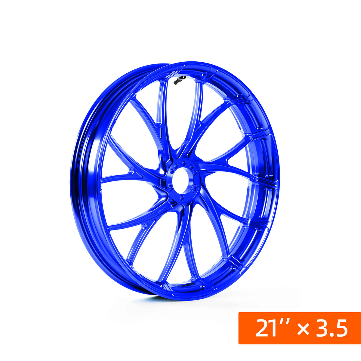 Forged aluminum Y-spoke wheel, Harley Touring, Road Glide RG/FLTRX, Street Glide SG/FLHX, deep current blue