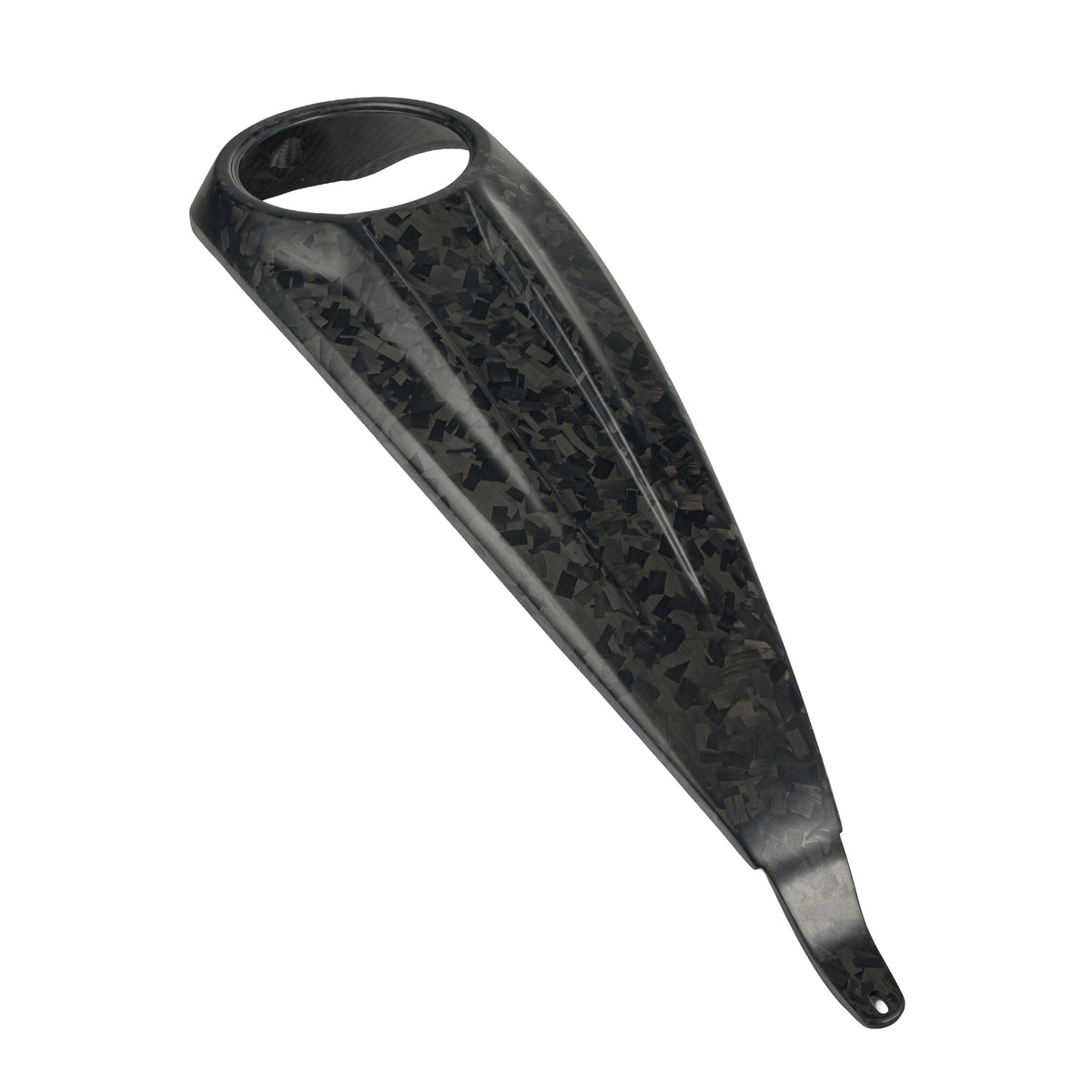 24+ carbon fiber tank dash hole, matte forged carbon finish