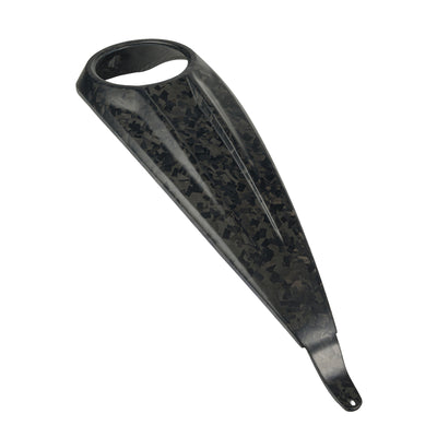 24+ carbon fiber tank dash hole, matte forged carbon finish
