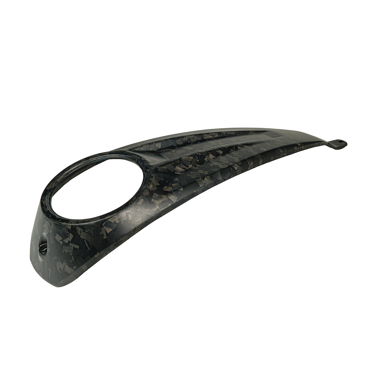 24+ carbon fiber tank dash hole, matte forged carbon finish