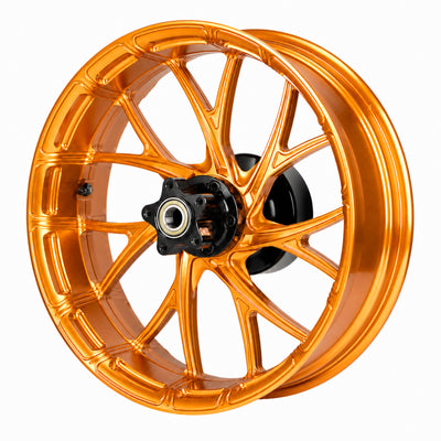 Y-Spoke Forged Wheels Sold In Sets, Gulf Orange