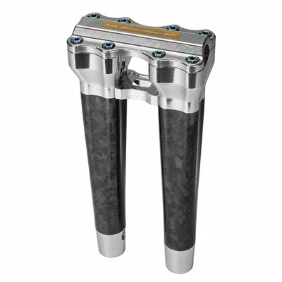 RF7 Straight Risers 8", 10", 12" Inch, Ridgeline Silver