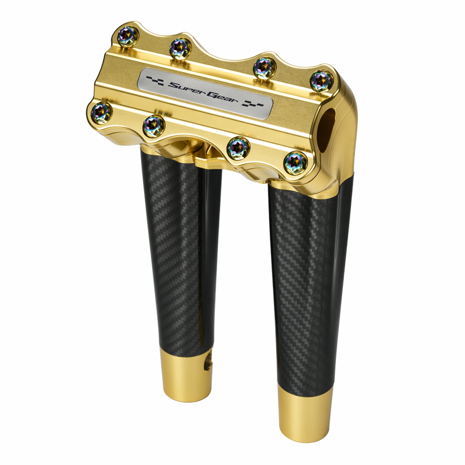 Sunchaser Gold Straight Risers Harley 1