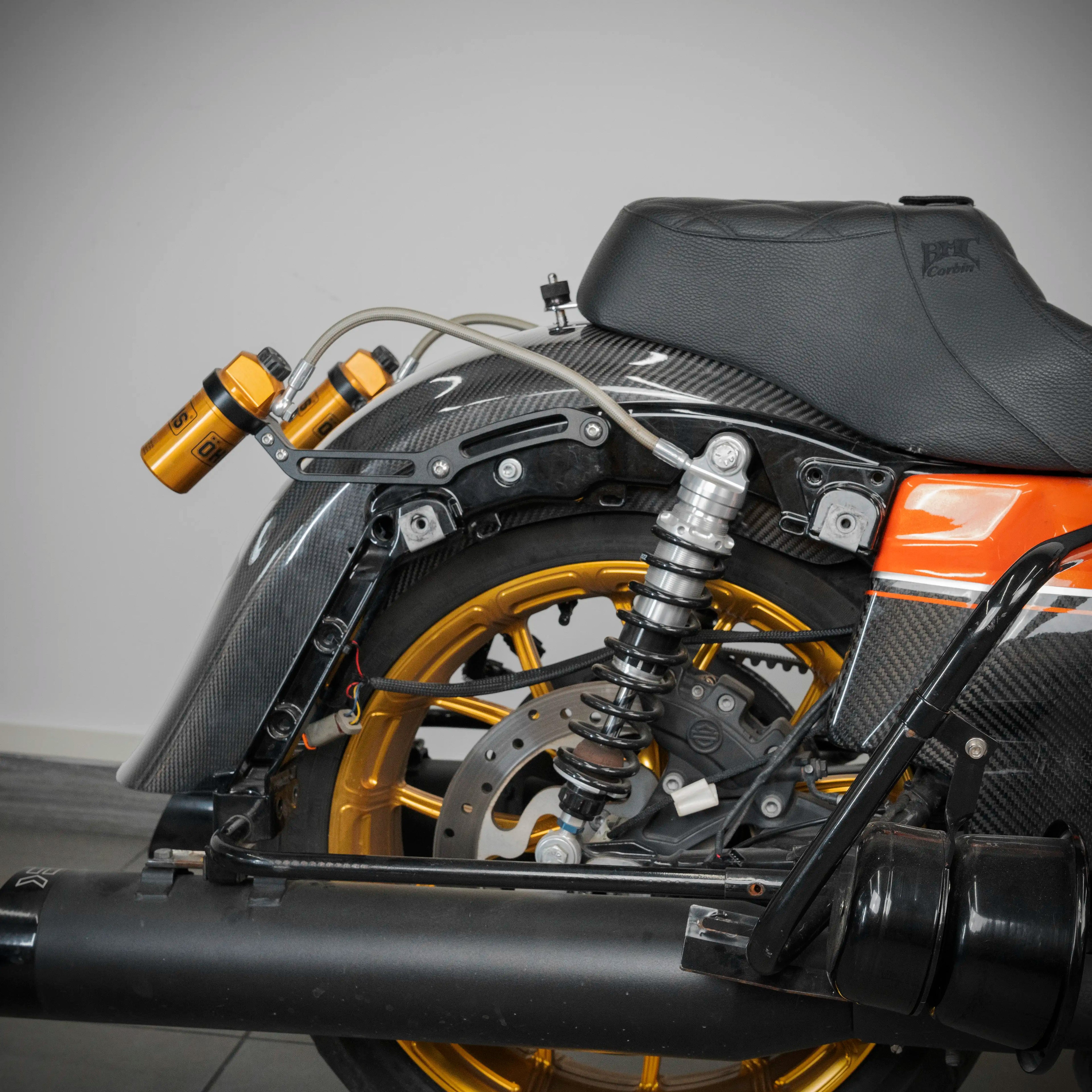 supergear performance Carbon Fiber Rear Fender Kit performance Mudguards for motorcycles,twill