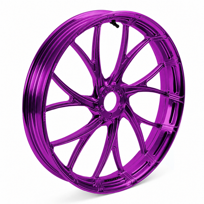 Forged aluminum Y-spoke wheel, Harley Touring, Road Glide RG/FLTRX, Street Glide SG/FLHX, canyonshade purple