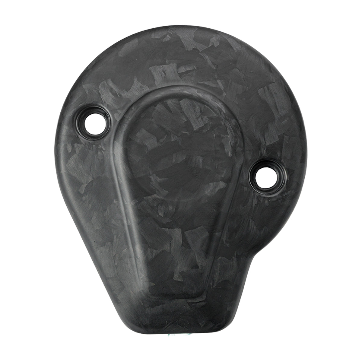 Forged Carbon Fiber Matt Finish timer covers displayed together for a custom Harley Touring engine upgrade.