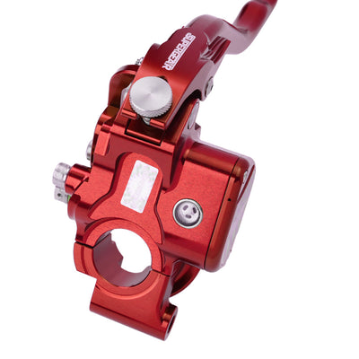 RF7 Bolt-on Radial hand control set Touring Cable Clutch,  Daytona Red