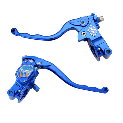 RF7 Bolt-on Radial hand control set Touring Cable Clutch,Deep Current Blue