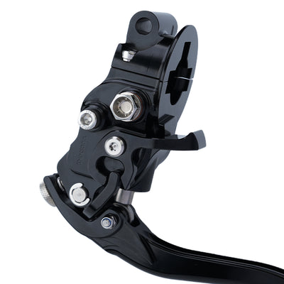 RF7 Bolt-on Radial hand control set Touring Cable Clutch, Nightstrike Black, Details 1