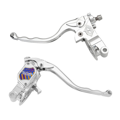 RF7 Bolt-on Radial hand control set Touring Cable Clutch,Ridgeline Silver