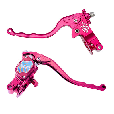 RF7 Bolt-on Radial hand control set Touring Cable Clutch, Wildblossom Pink