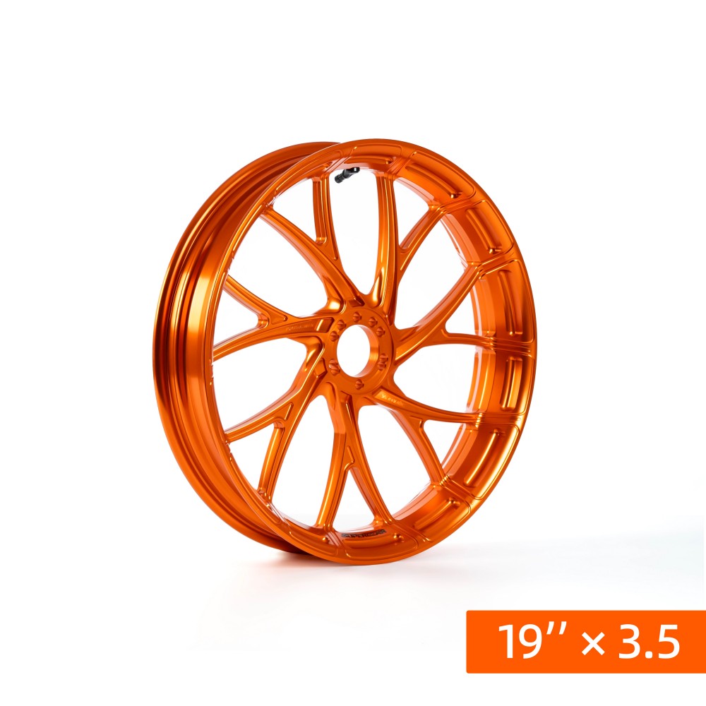 Y-Spoke Forged Wheels Sold In Sets, Gulf Orange