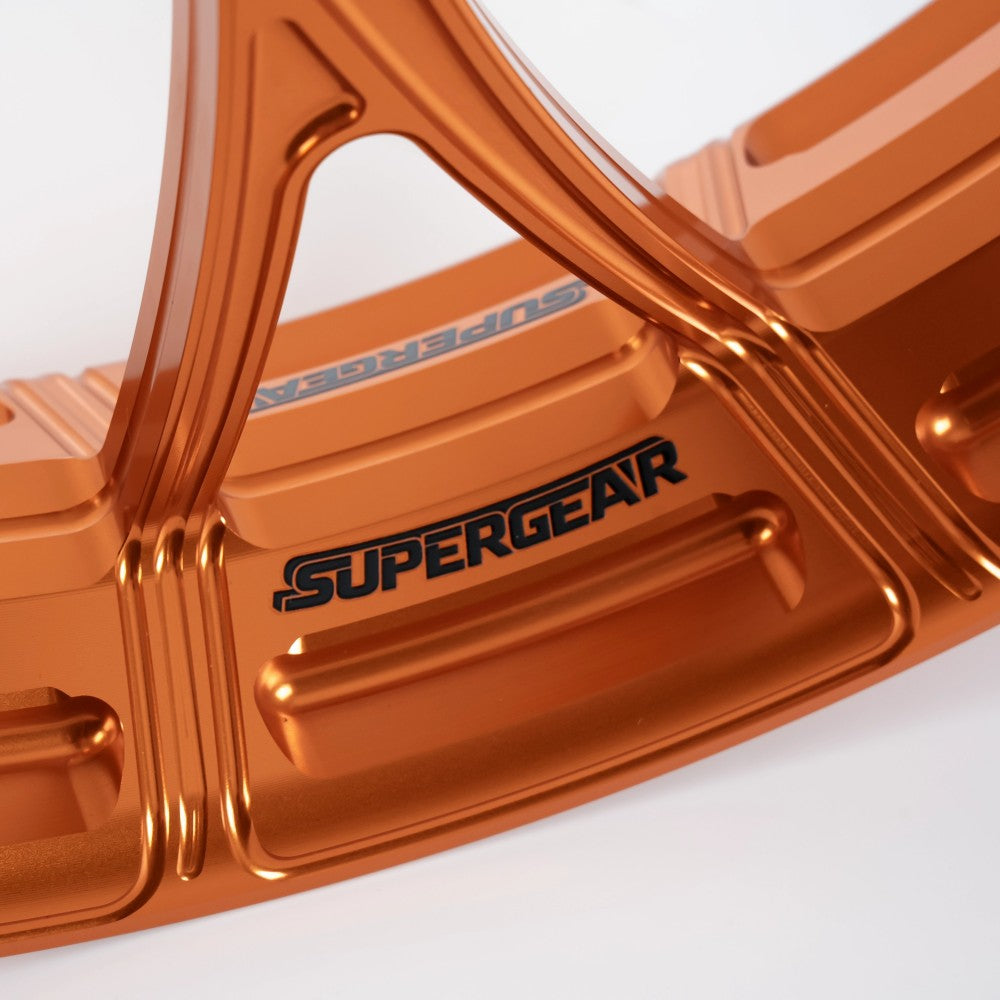Y-Spoke Forged Wheels Sold In Sets, Gulf Orange