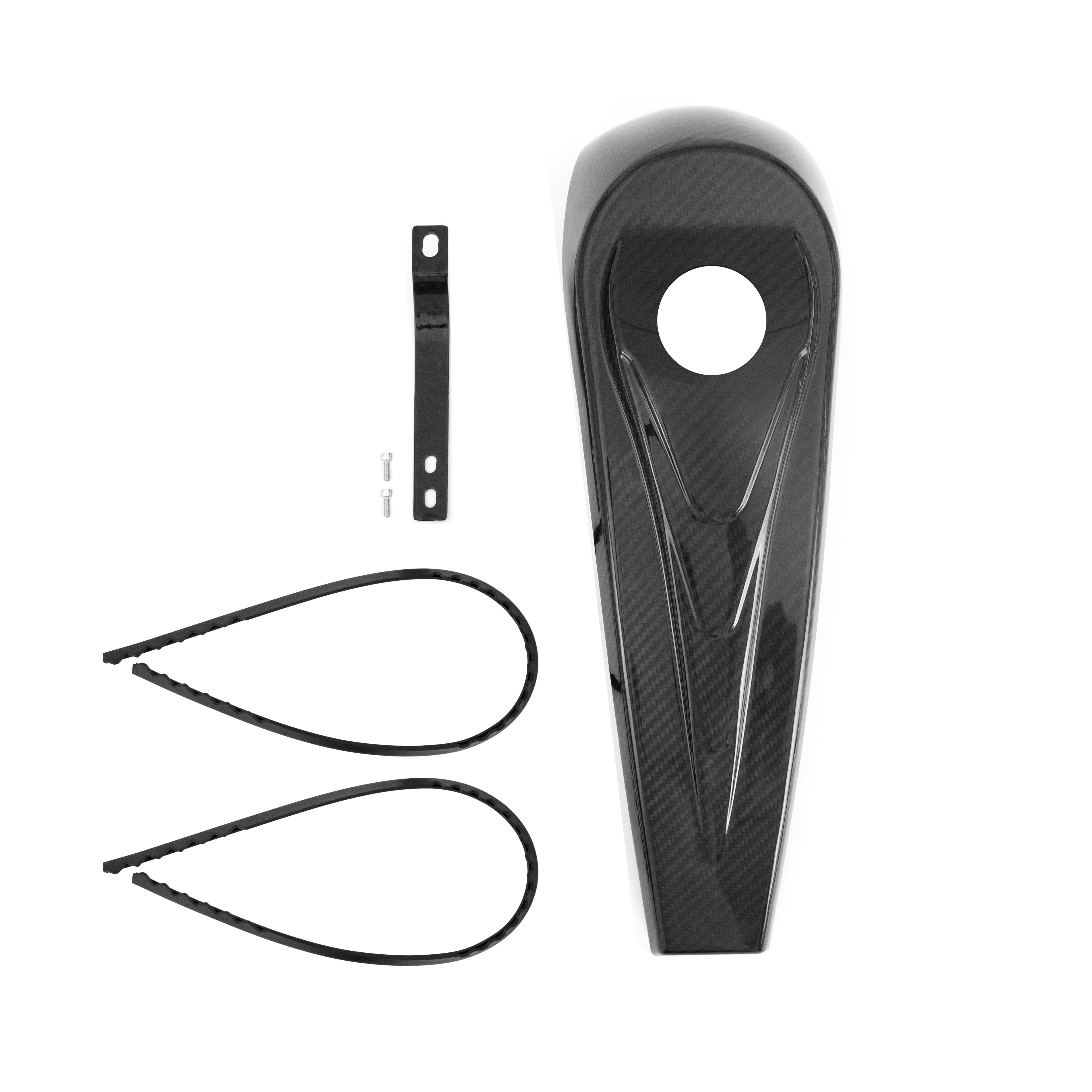 supergear performance Carbon Fiber Touring Tank Dash hole,twill