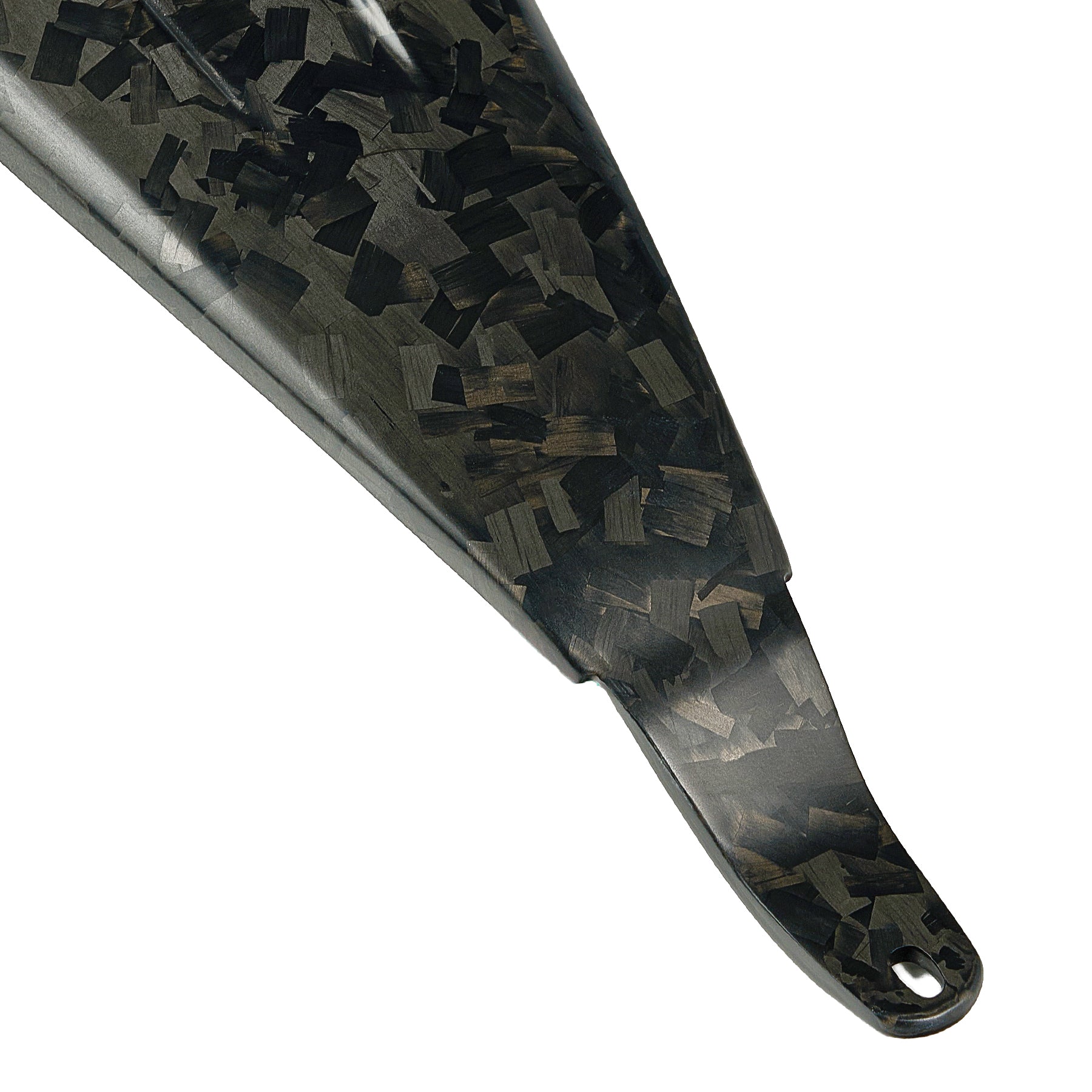 24+ carbon fiber tank dash hole, matte forged carbon finish