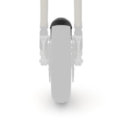 Front view of SuperGear short -style front fender for Harley-Davidson Touring, shown over thefront tire.