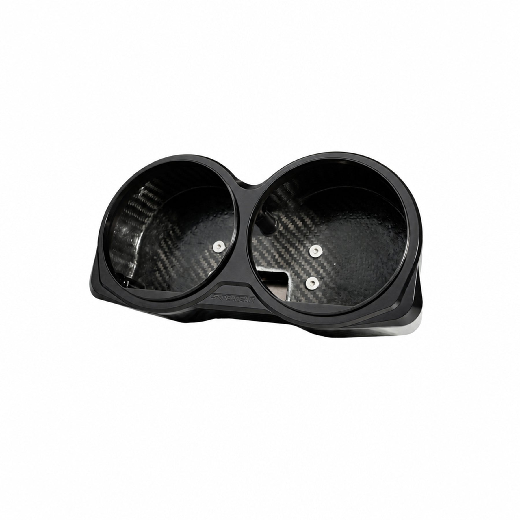 RF7 Nightstrike Black carbon fiber dual gauge bezel for 2014–2023 Harley-Davidson Road Glide