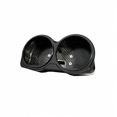 RF7 Nightstrike Black carbon fiber dual gauge bezel for 2014–2023 Harley-Davidson Road Glide