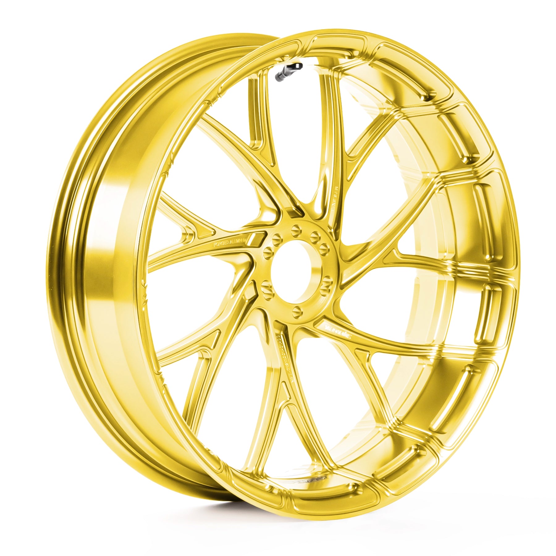 SuperGear 18 inch rear forged aluminum wheel for Harley Touring performance bagger motorcycles with lightweight CNC machined Y-spoke design