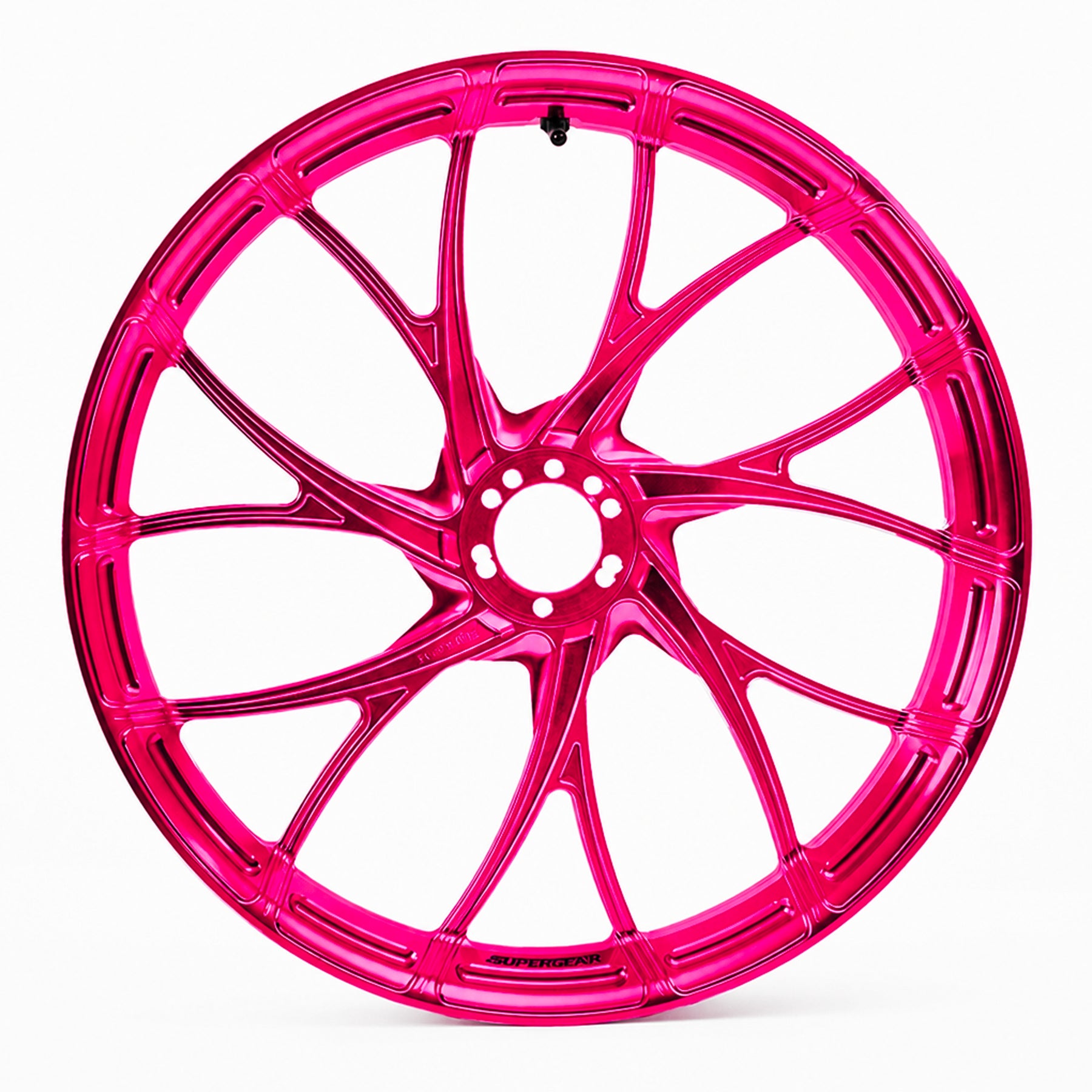 Forged aluminum Y-spoke wheel, Harley Touring, Road Glide RG/FLTRX, Street Glide SG/FLHX, 19-inch, wildblossom pink