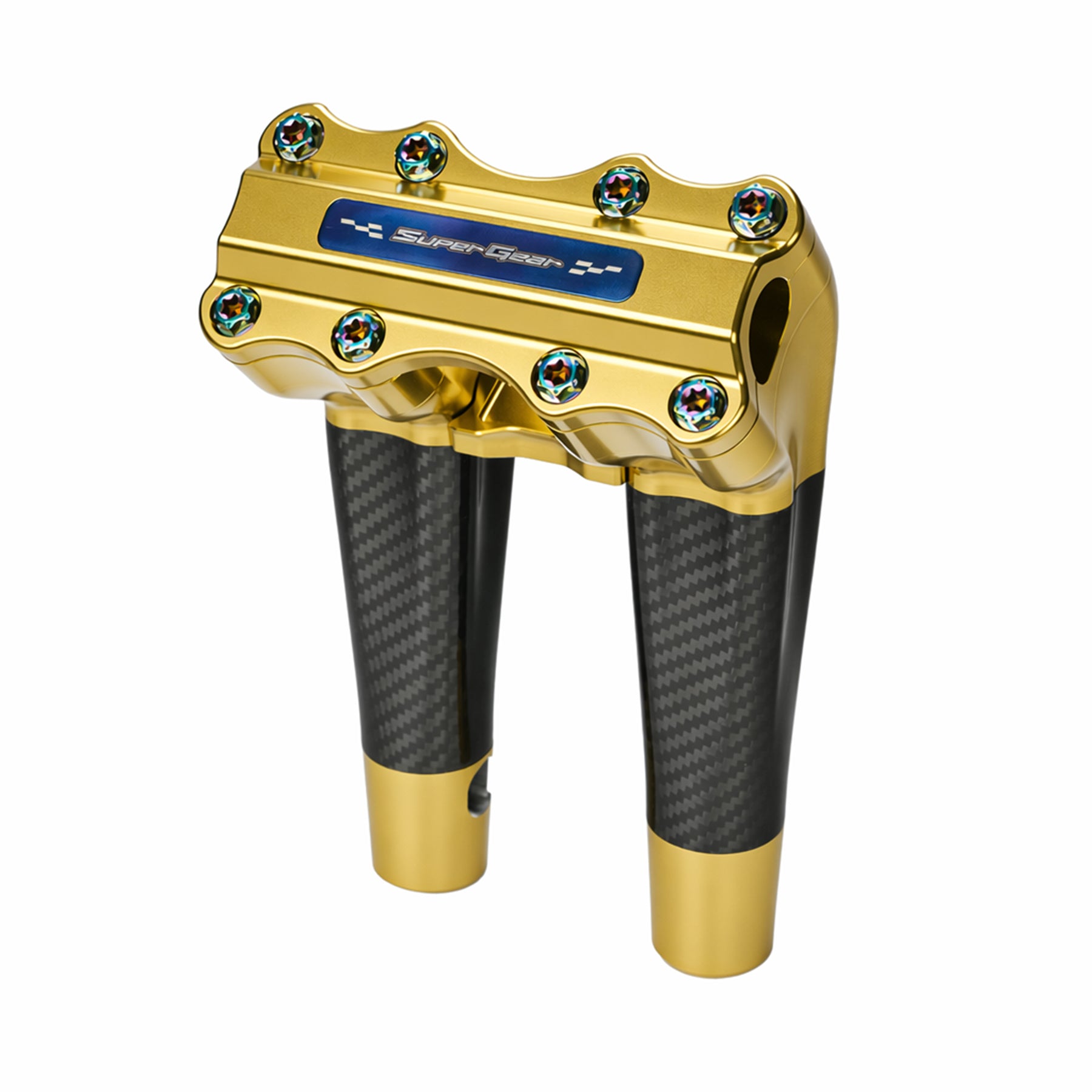 SuperGear Sunchaser Gold Pullback Risers Harley 1