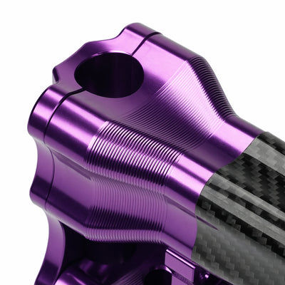 RF7 10-inch straight carbon fiber riser for Harley-Davidson 1-inch handlebars, canyonshade purple finish