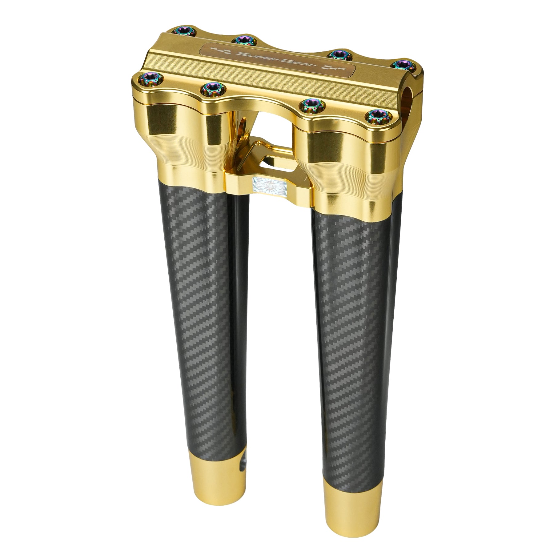 Sunchaser Gold Straight Risers Harley 1