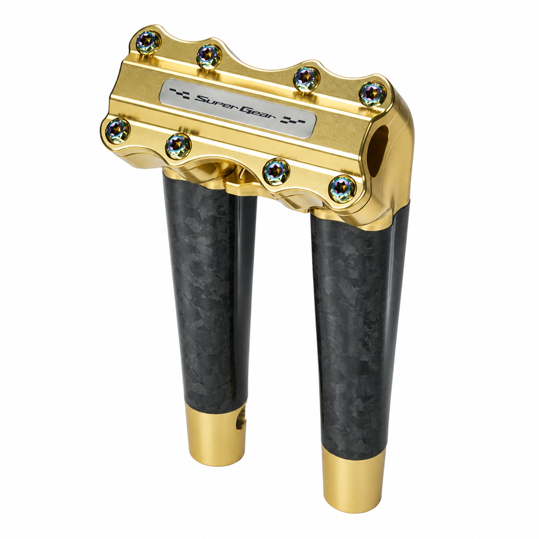 SuperGear Sunchaser Gold Pullback Risers Harley 1