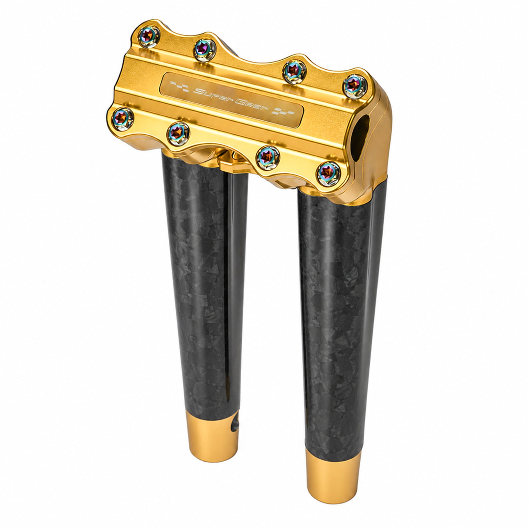 SuperGear Sunchaser Gold Pullback Risers Harley 1