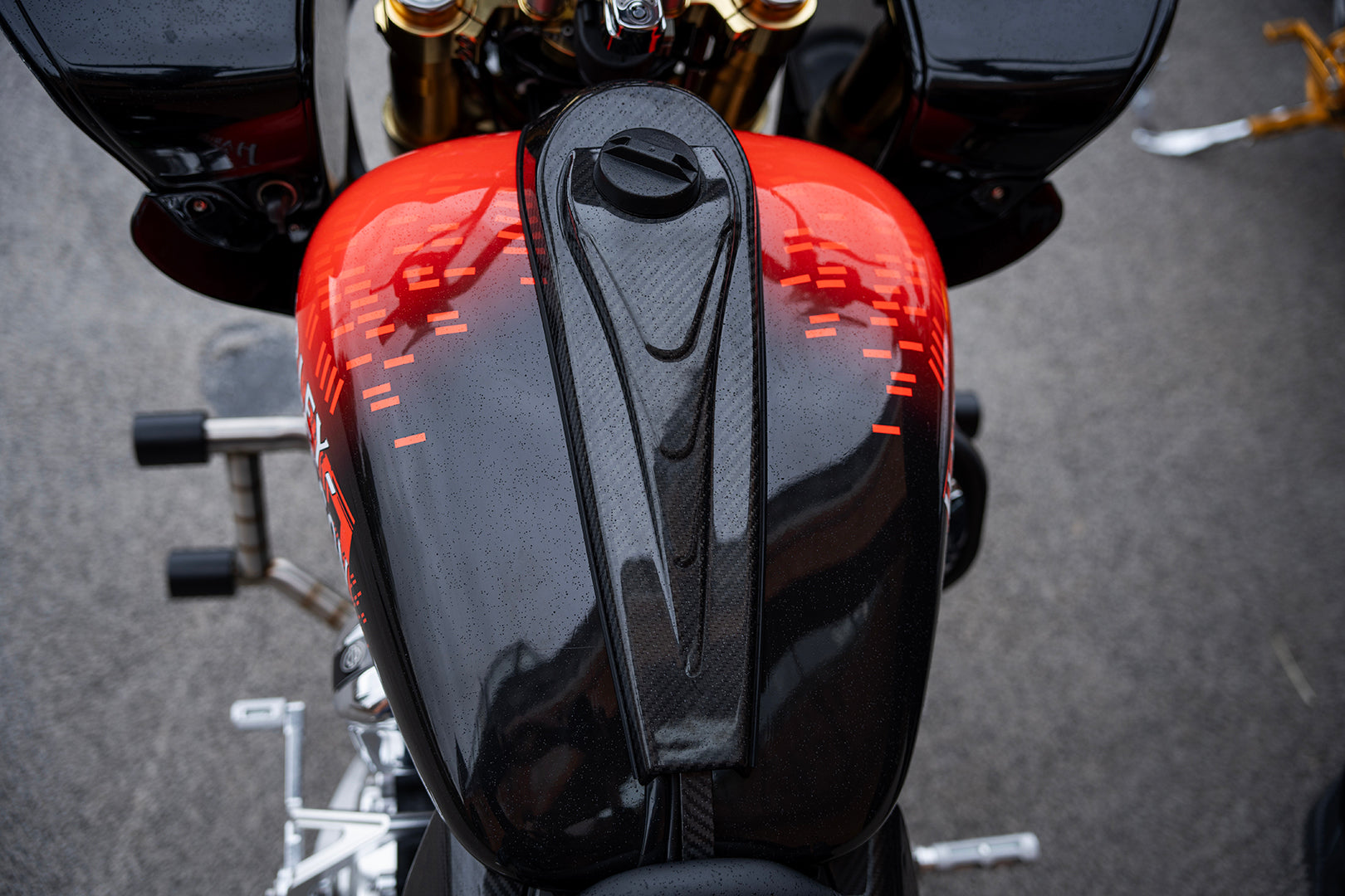 supergear performance 2008-2023 Touring Carbon Fiber Tank Dash Parts Of Motorcycles,with hole