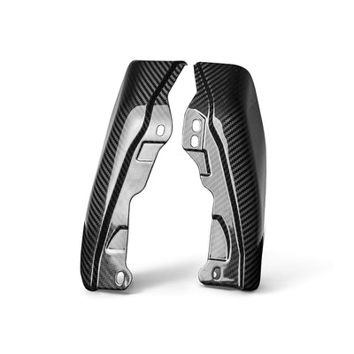 Carbon fiber mid-frame air deflector for Harley-Davidson Touring, glossy finish