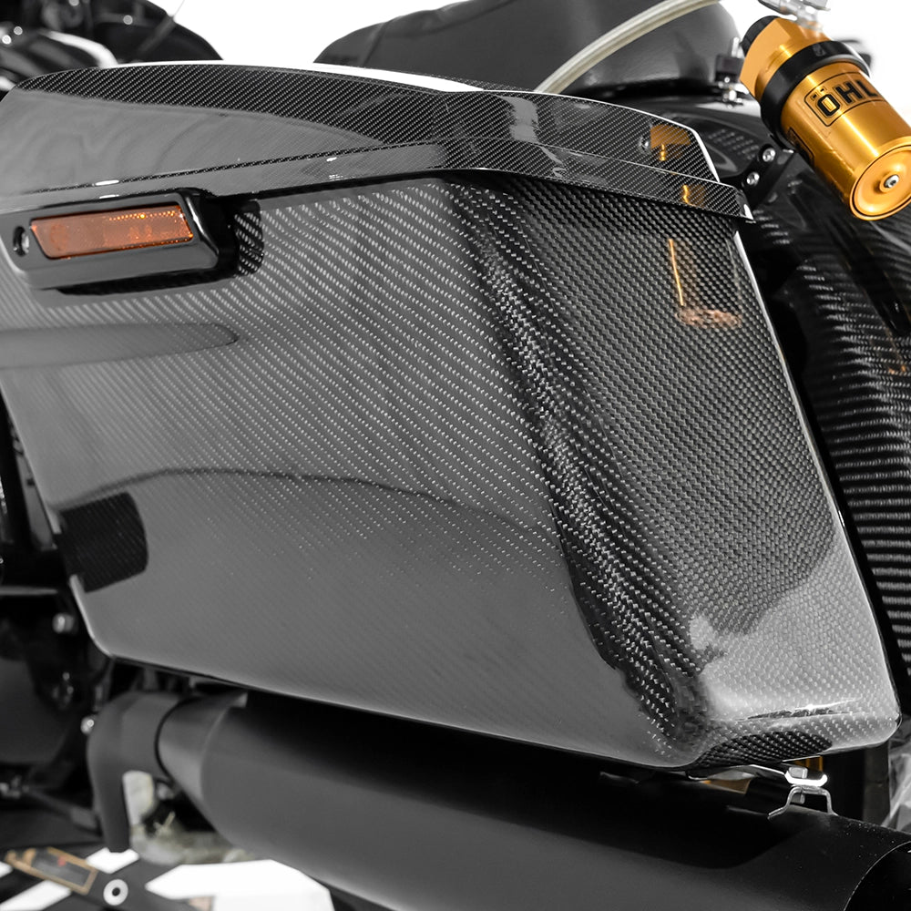 supergear performance Carbon Fiber Standard 4′ Saddle Bags Motorcycle saddlebags