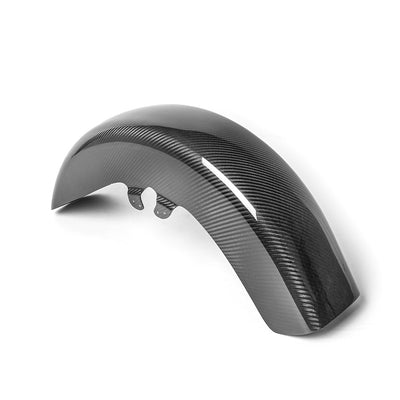 OEM carbon fiber standard front fender for 19-inch and 21-inch wheels, glossy finish