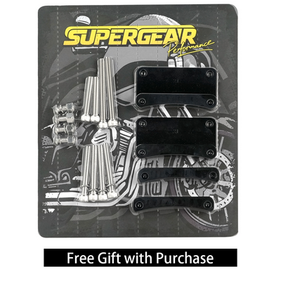 Front fender adapter brackets for 19-inch and 21-inch wheels
