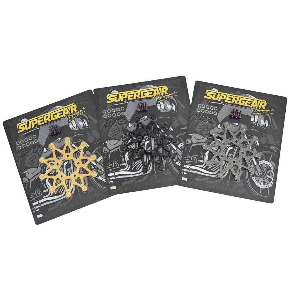 supergear performance Harley-Davidson 330mm (13') Dual-Material Brake Rotors (Front/Rear) Floating Brake discs for motorcycles