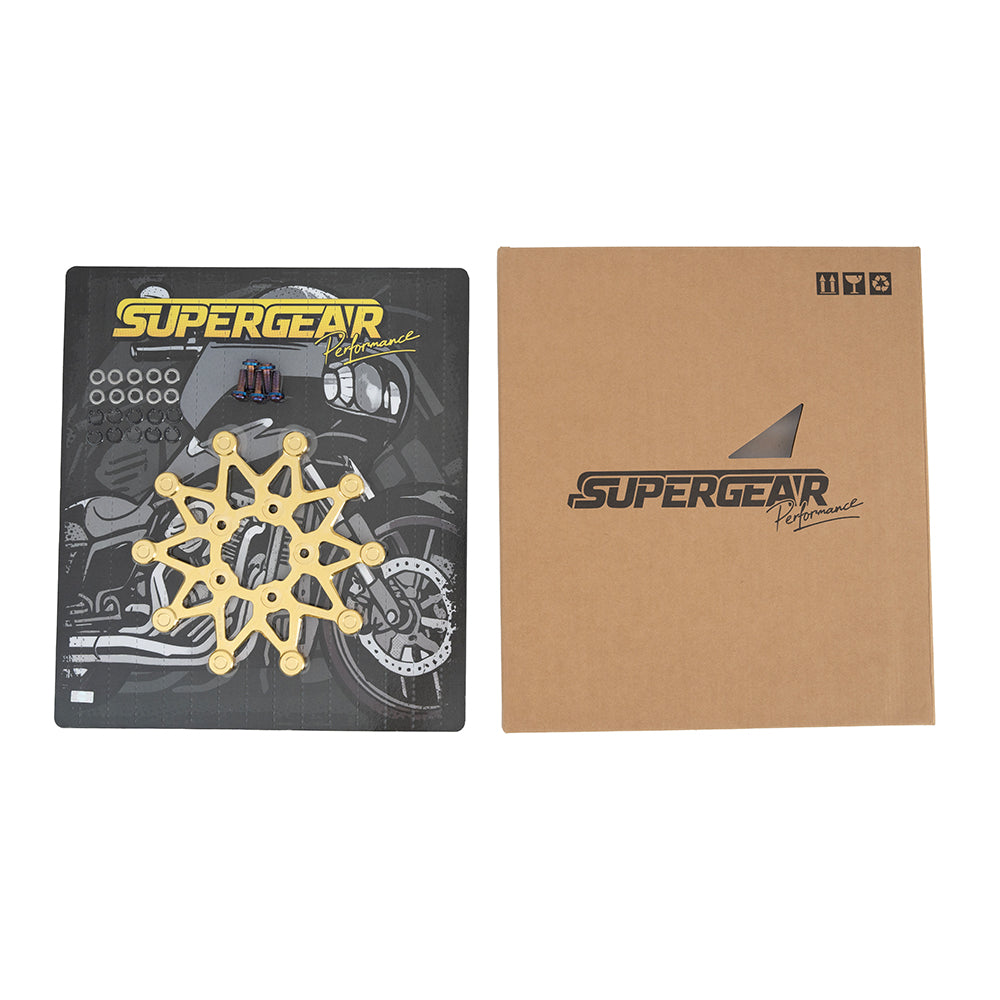 supergear performance Harley-Davidson 330mm (13') Dual-Material Brake Rotors (Front/Rear) Floating Brake discs for motorcycles